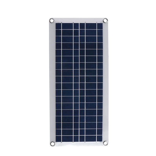 Immagine di 12V 30W IP65 Waterproof PolycrystallinePET Solar Panel with 4xSuckers+Cables for 5V USB Output