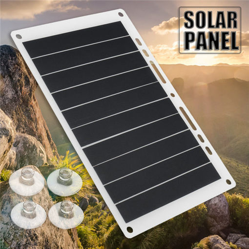 Immagine di Ultra-thin 5V 10W 1.2A Monocrystalline Portable USB Solar Charging Board Solar Panel For Outdoor