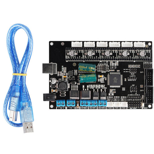 Picture of TriGorilla Mainboard Motherboard With USB Cable For Kossel Prusa i3 Corexy 3D Printer