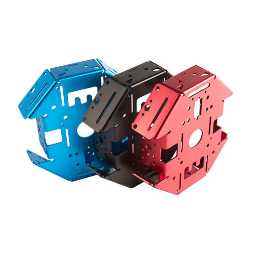 Immagine di KittenBot Red/Black/Blue Aluminum Chassis for DIY Arduino Smart Robot