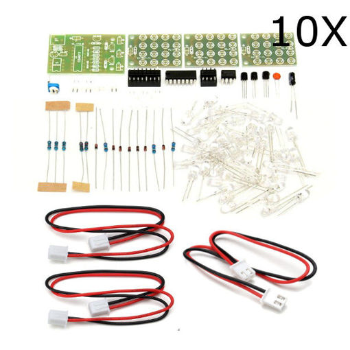 Picture of 10Pcs DIY CD4017+NE555 Strobe Module Electronics Learning Kit