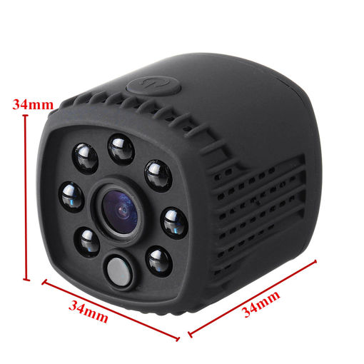 Immagine di 200W 1080P M ini IP Camera Surveillance Infrared Night Vision Black