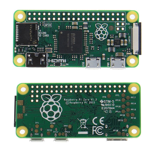 Immagine di Raspberry Pi Zero 512MB RAM 1GHz Single-Core CPU Support Micro USB Power and Micro Sd Card with NOOBS