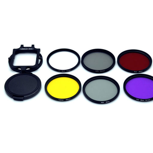 Immagine di 58mm UV CPL ND Filter Kit for Gopro Hero 5 Black Waterproof Housing Case