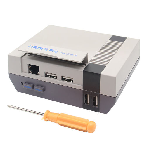 Immagine di NESPi Pro FC Style NES Blue Sign Enclosure Case With RTC Function For Raspberry Pi