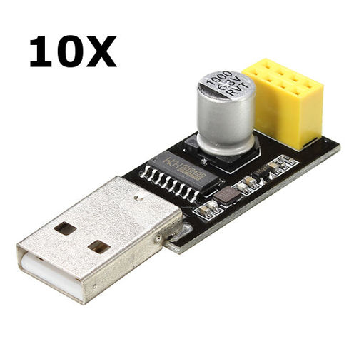 Immagine di 10Pcs Geekcreit USB To ESP8266 Serial Adapter Wireless WIFI Develoment Board Transfer Module