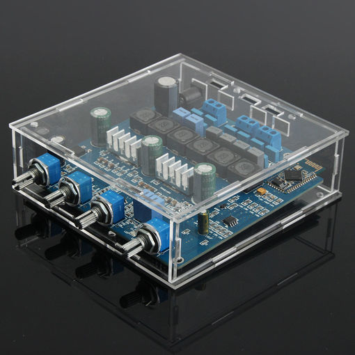 Picture of TPA3116 2.1 50Wx2+100W bluetooth CSR4.0 Class D Power Amplifier With Acrylic Case
