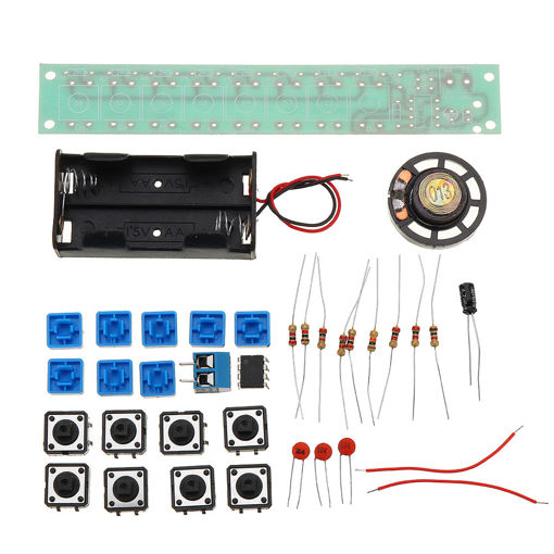 Immagine di 10pcs DIY NE555 Eight-note Electronic Organ Kit DIY Interest Production Control Module Kit