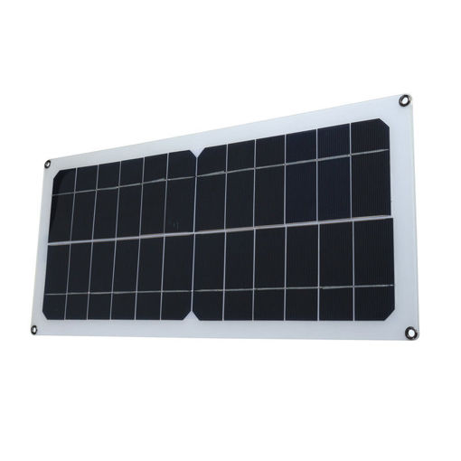 Immagine di SP-10W  420*190*2.5mm Flexible Monocrystalline Solar Panel with Rear Junction Box/USB Cable
