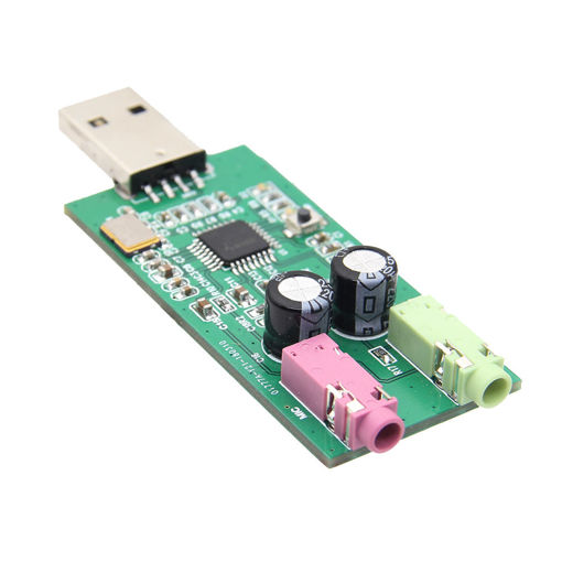 Immagine di PCM2912A UAC USB Audio Card With Microphone Input & Stereo Headphone Output For Raspberry Pi
