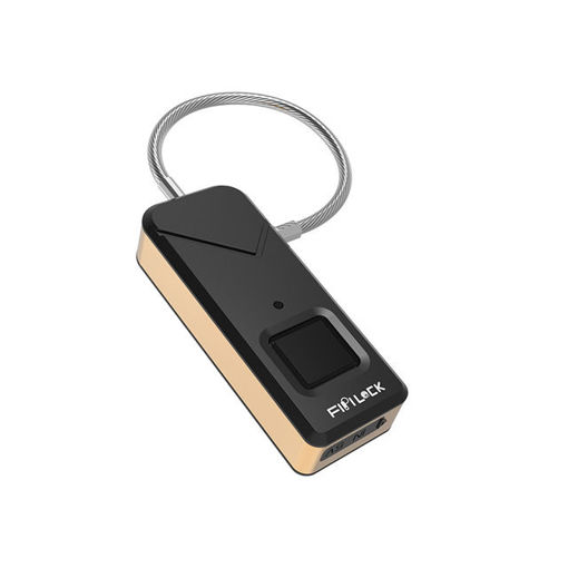 Picture of FL-S1 Rechargeable Smart Lock Keyless Fingerprint Lock IP65 Waterproof Anti-Theft Security Padlock Door Luggage Case Lock