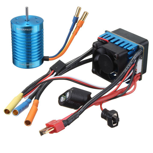 Immagine di Racing 60A ESC Speed Controller F540-3000KV Brushless Motor For 1/10 1/12 RC Car