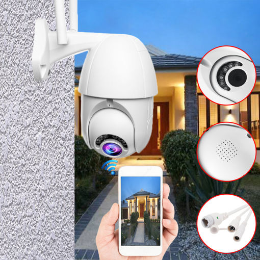 Picture of 200W 1080P Wireless Wifi IP Camera 6 LEDs Infrared Night Vision Outdoor Waterproof IP66
