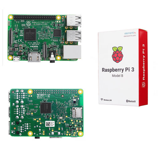 Immagine di Raspberry Pi 3 Model B ARM Cortex-A53 CPU 1.2GHz 64-Bit Quad-Core 1GB RAM 10 Times B+