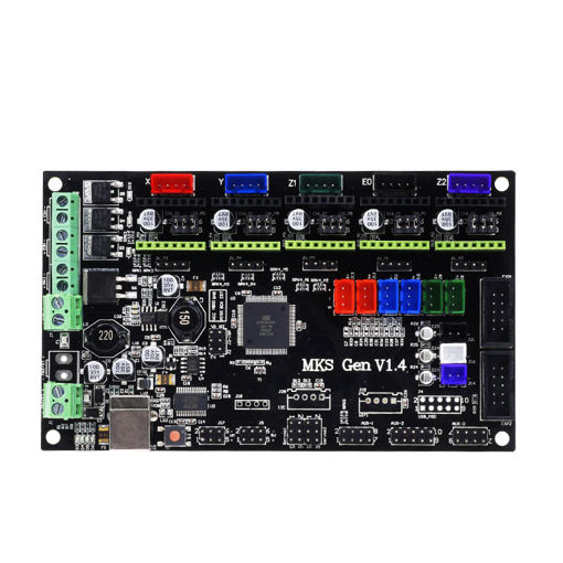Picture of MKS GEN V1.4 Mainboard Motherboard+ 12864 LCD Display Screen + 5x A4988 Driver + 6x Limit Switch Kit For 3D Printer
