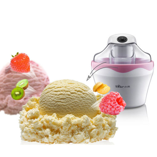 Immagine di DIY Easy Operation Ice Cream Maker 500ML Mini Full-automatic Children Self-made Fruit Ice Cream Making Machine