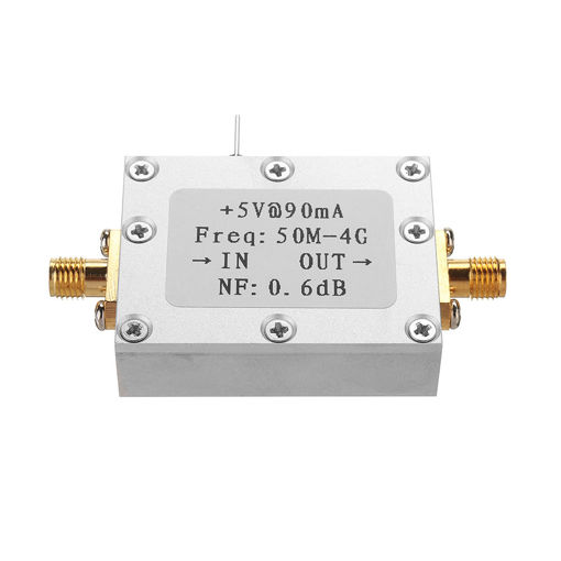 Immagine di Ultra-low Noise NF0.6dB High Linearity 0.05-4G Wideband Amplifier LNA -110dBm Module