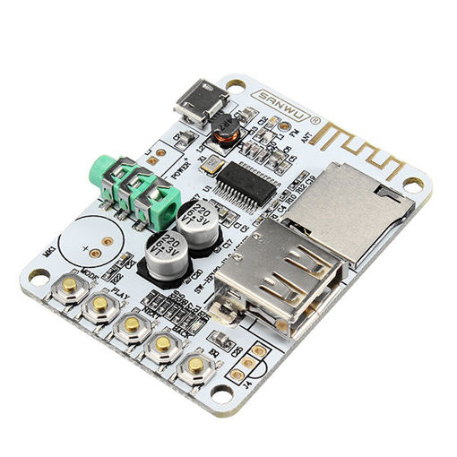Picture of 10Pcs SANWU bluetooth Audio Receiver Digital Amplifier Board With USB Port TF Card Slot