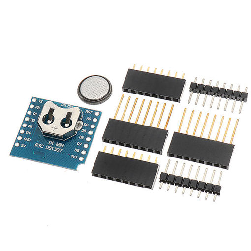 Picture of 10Pcs LILYGO RTC DS1307 Real Time Clock + Battery Shield For WeMos D1 Mini Development Board