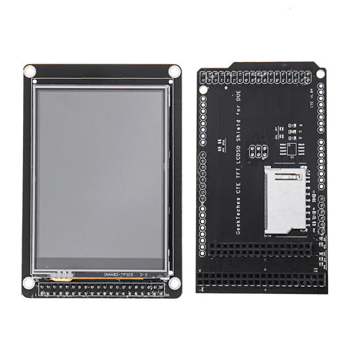 Picture of GeekTeches 3.2 Inch TFT LCD Display + TFT/SD Shield For Arduino MEGA 2560 LCD Module SD level Translation 2.8 3.2 DUE
