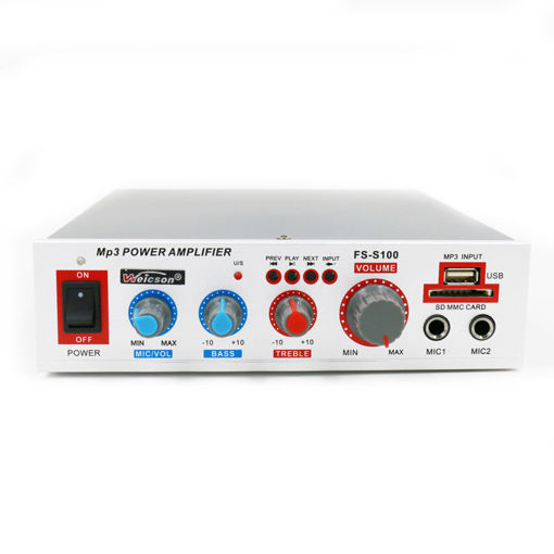 Picture of FS-S100 12W 220V USB TF Card bluetooth Speaker Audio Amplifier