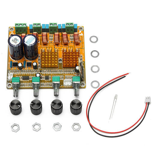 Immagine di bluetooth 4.0 Digital 2.1 Class D HIFI Power Amplifier Board 3CH Super Bass Amplifier