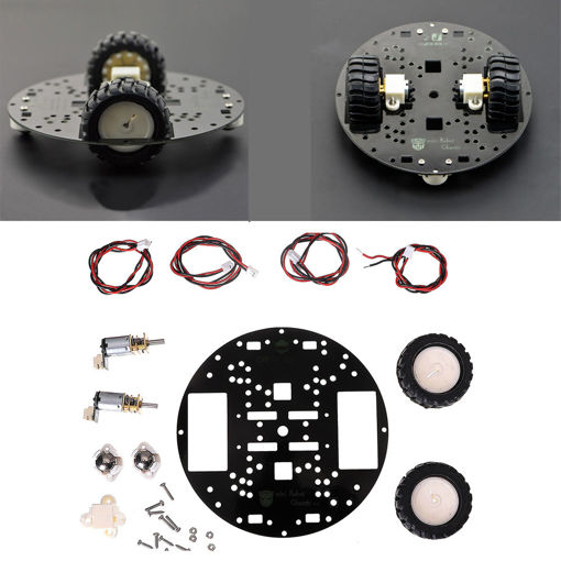 Immagine di DFROBOT MiniQ 2WD Chassis Robot Car Kit for DIY Hobbyists with Dual N20 Motor/Installation Tutorial