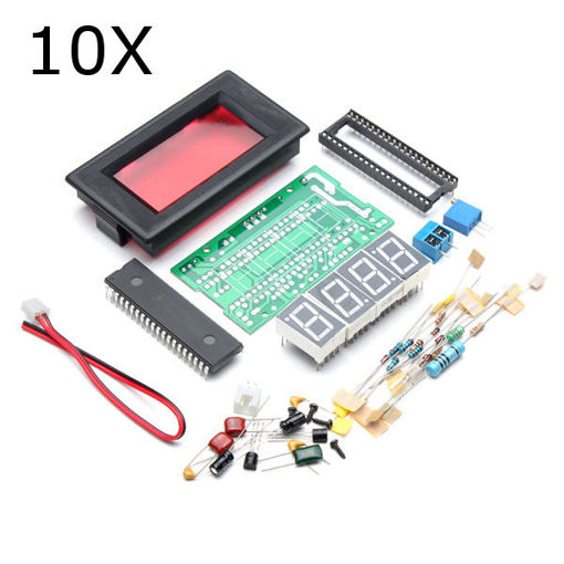 Immagine di 10Pcs DIY 4 Digit Ammeter Kit ICL7107 Electronic LED Soldering Set
