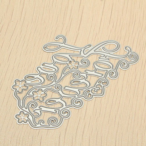 Picture of 2pcs Metal Love Forever Cutting Dies Stencials Scrapbooking Photo Album Paper Craft