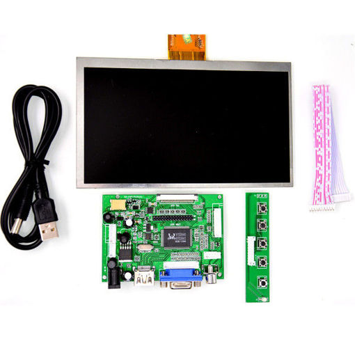 Immagine di Raspberry Pi 7 inch  HD LCD Screen 1024 * 600 Display Module Kit