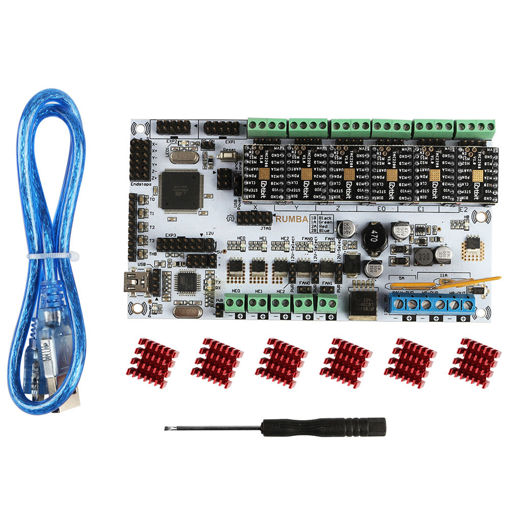 Picture of MKS RUMBA Motherboard + 6x TMC2208 Driver Kit for 3D Printer