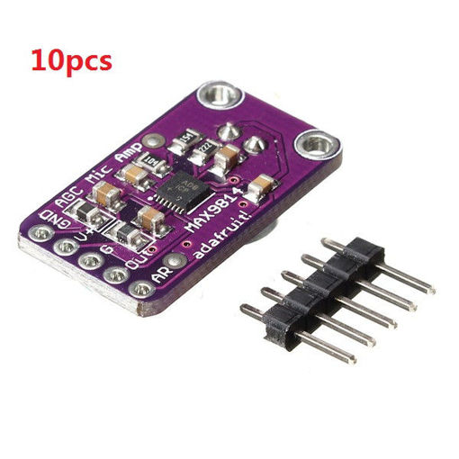 Picture of 10pcs CJMCU MAX9814 High Performance Microphone AGC Amplifier Module CMA-4544PF-W For Arduino