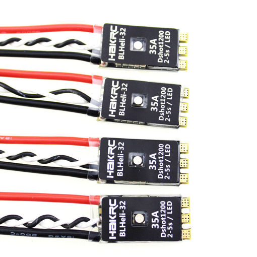 Picture of 4X HAKRC BLHeli_32 Bit 35A 2-5S ESC Built-in LED Support Dshot1200 Multishot for FPV RC Drone