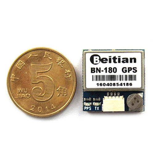 Immagine di Beitian Smallest Mini Dual GLONASS+GPS BN-180 Micro Double GPS Antenna Module UART TTL For CC3D F3 RC Drone Airplane