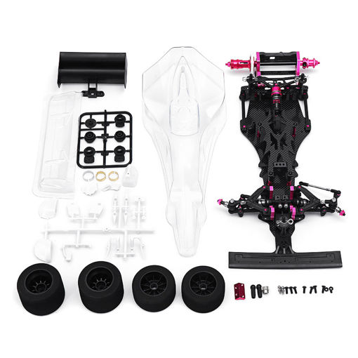 Immagine di CN CR-F113P Carbon Fiber 1/10 2WD Electric F1 Racing Power On Road RC Car Kit Frame Chassis