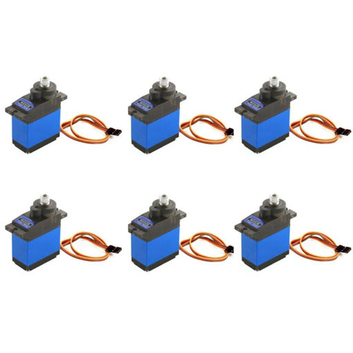 Picture of 6PCS MG92B Robot 13.8g 3.5KG Torque Metal Gear Digital Servo For RC Airplane
