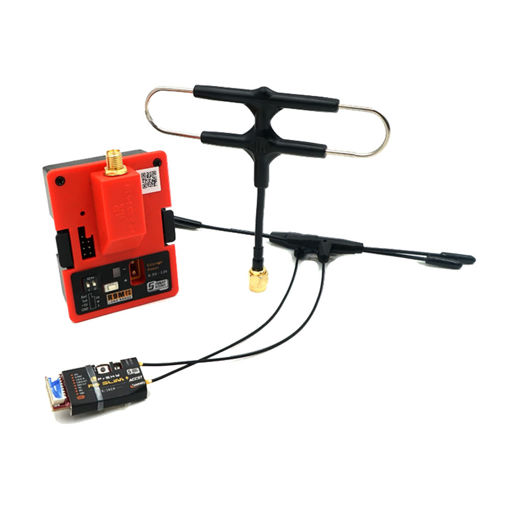 Immagine di Frsky R9M 2019 900MHz Long Range Transmitter Module and R9 Slim+ Receiver with Mounted Super 8 and T antenna