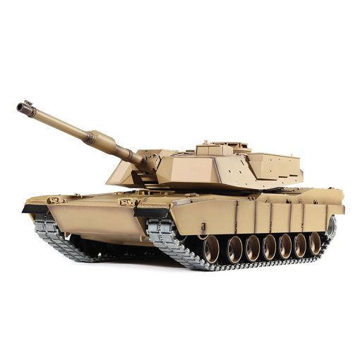 Immagine di Heng Long 6.0 Version 3918-1 1/16 2.4G M1A2 Rc Car Battle Tank Metal Track with Sound Smoke Toy