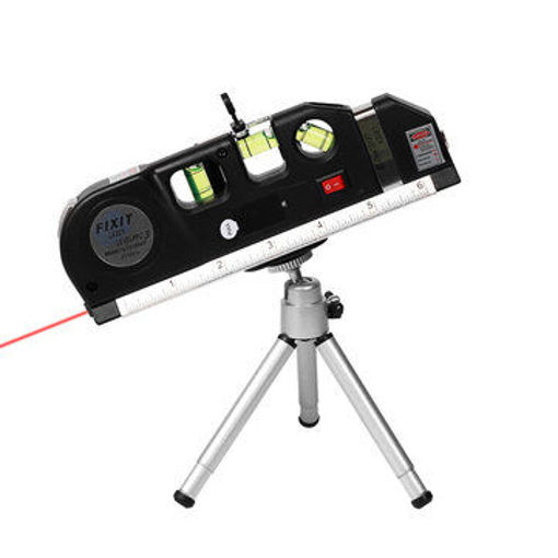 Immagine di Loskii DX-013 Multipurpose Laser Level Horizontal Vertical Measure Tape Aligner Ruler 3 Bubbles