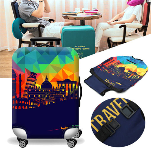 Immagine di Elastic Luggage Suitcase Cover 20/24/28/32 in Dustproof Protector Protective Bag
