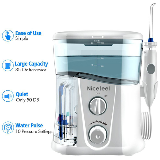 Immagine di Nicefeel Electric Oral Irrigator Care Dental Flosser Water Toothbrush Dental SPA Water Flosser Jet