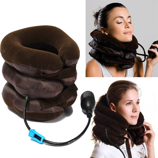 Picture of Air Cushion Neck Cervical Traction Shoulder Support Brace Pillow