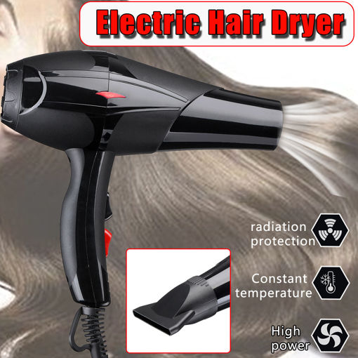 Immagine di Professional 4000W Ionic Hair Dryer Hot & Cold Blow Fast Heating Large Power