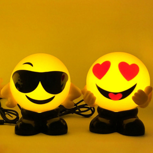 Immagine di Emoji LED Small Night Lights Smiley Face Bed Lamps USB Charging Gifts