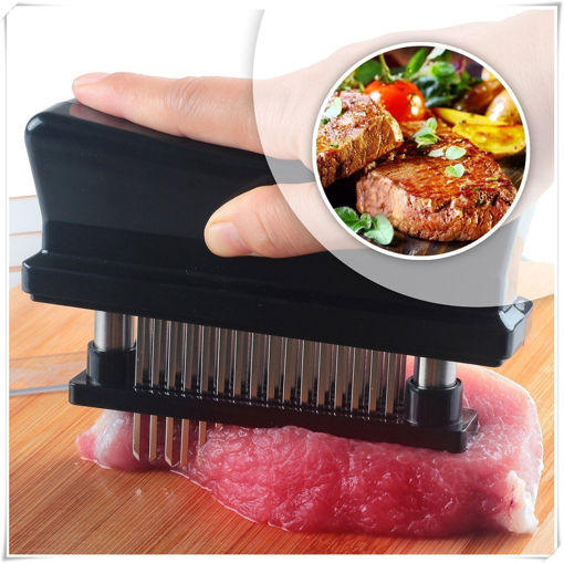 Picture of KCASA KC-MH06 Stainless Steel 48-blade Loose Meat Machine Steak Meat Tenderiser Needle Kitchen Tools