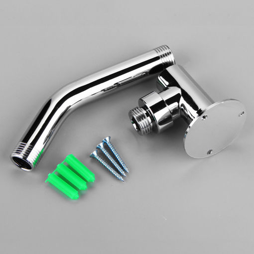 Immagine di 13.2cm Wall Mounted Shower Extension Arm Pipe Bottom Entry for Rain Shower Head
