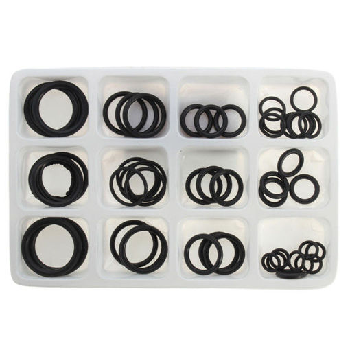 Picture of 50pcs Rubber O Ring Seal Plumbing Garage Assorted Set Hydraulic Plumbing Gasket Seals