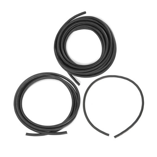 Immagine di 1m 5m ID 6mm Rubber Reinforced Fuel Hose Tube Pipe Line Black for Petrol Oil Diesel