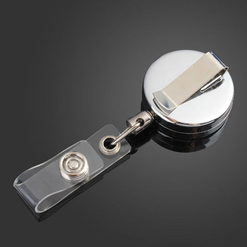 Picture of 3.2cm Full Metal Tool Belt Money Retractable Key Ring Pull Chain Clip