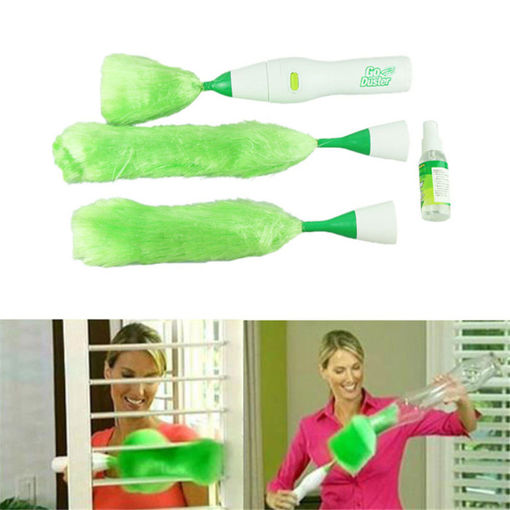 Immagine di Multifunctional Electric Feather Dusters Dust Cleaning Brush for Blinds Furniture Keyboard